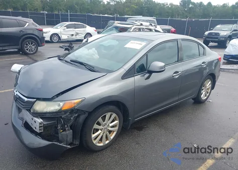 2012 Honda Civic Ex-L from USA, damaged, VIN 19XFB2F95CE010914